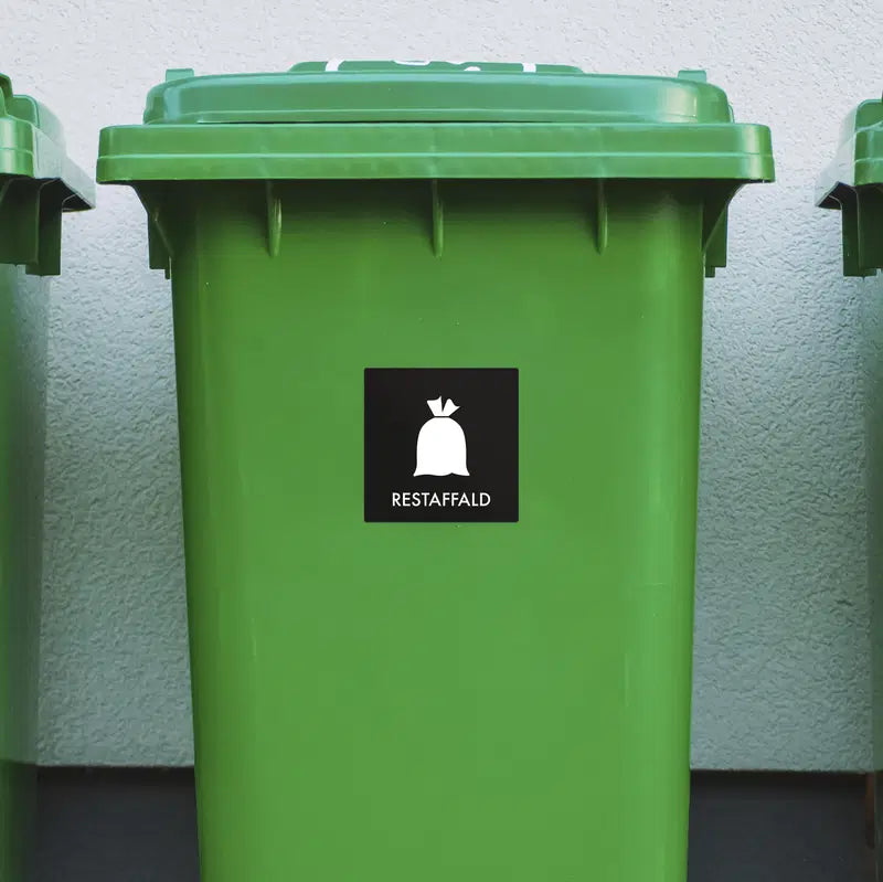 Klistermærke Restaffald