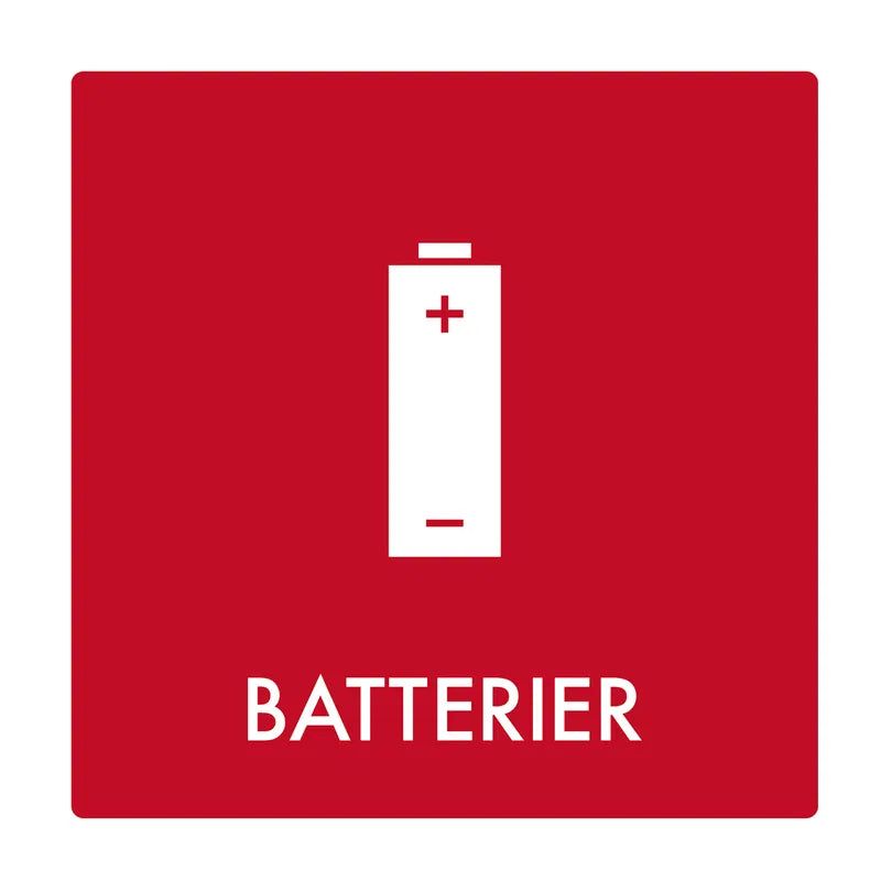 Klistermærke Batterier