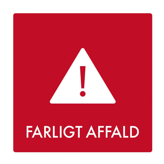 Klistermærke Farligt affald