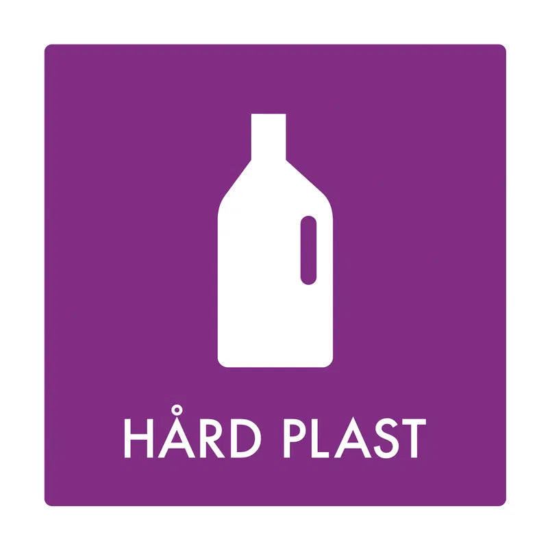 Klistermærke Hårdplast